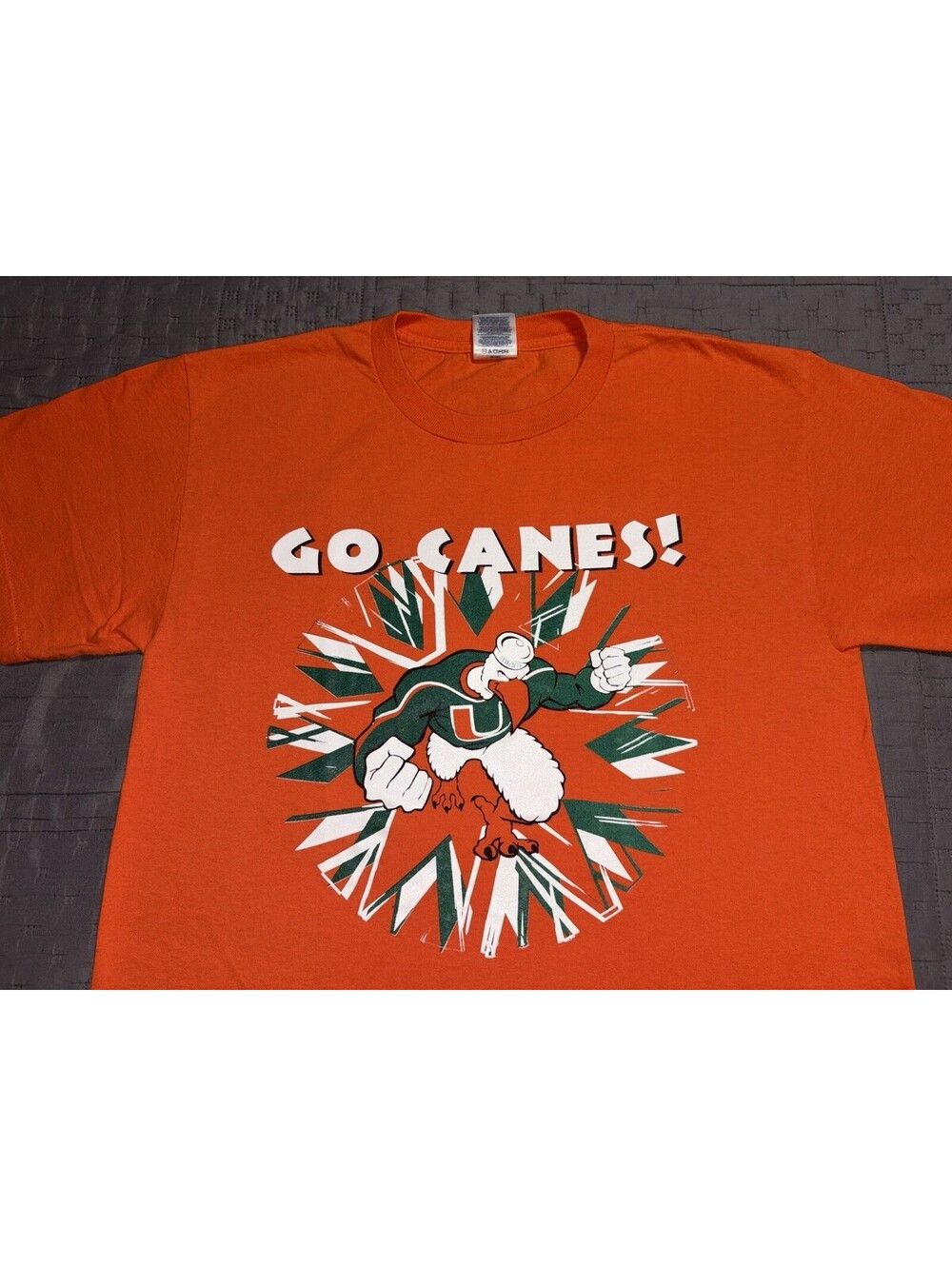 Vintage Y2K Miami Hurricanes T Shirt Mens M Miller School Medicine Delta Canes